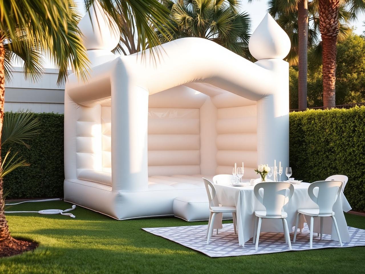 Modern White Bounce House rental in Orlando, Florida — photo 2