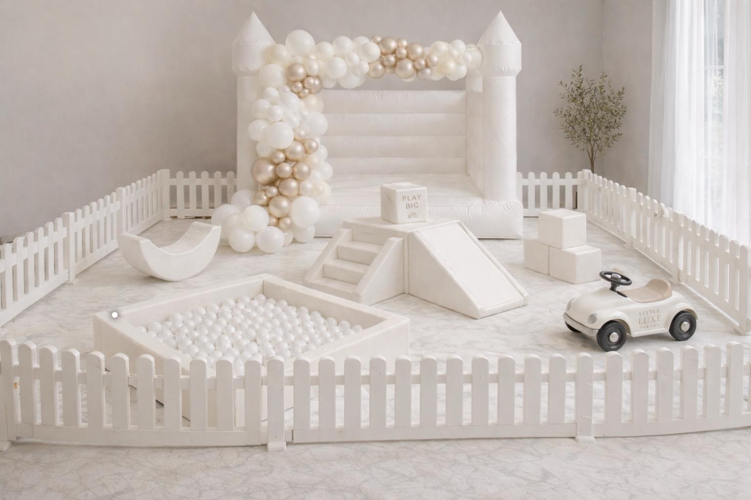 All-White Castle Soft Play Package rental in Orlando, Florida