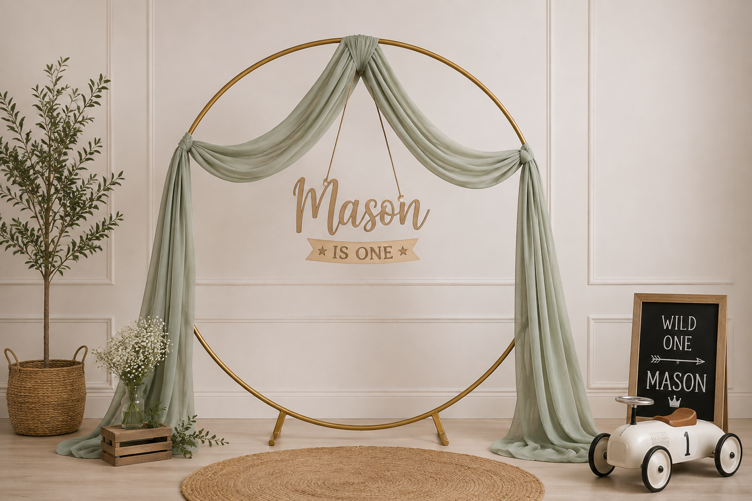 Simple Party Backdrop Arch rental in Orlando, Florida — photo 3