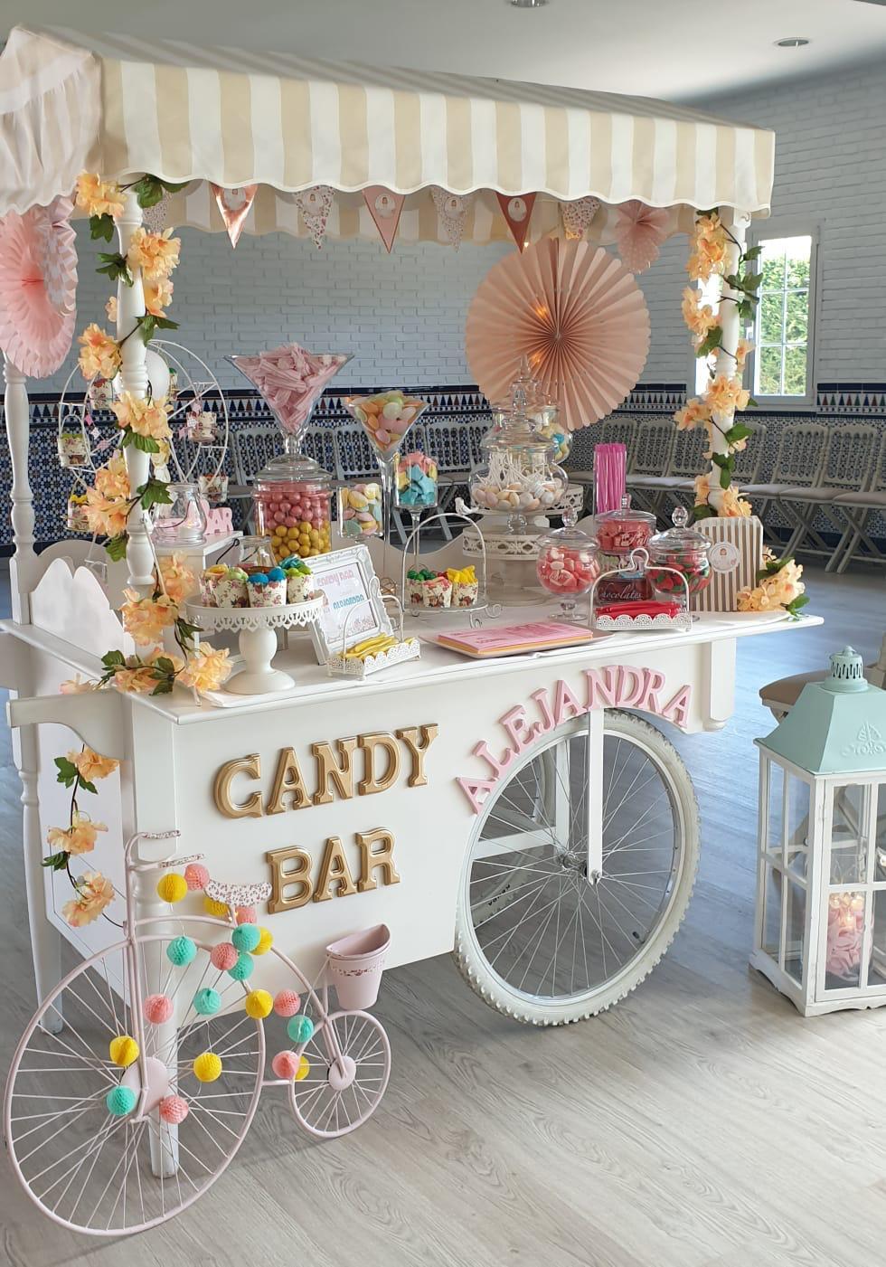 Vintage White Sweet & Candy Cart rental in Orlando, Florida